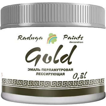 Декоративная перламутровая эмаль Gold «Радуга-117», 0,3 л