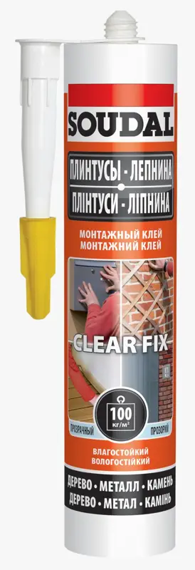 SOUDAL FIX Монтажный клей прозрачный 280 мл