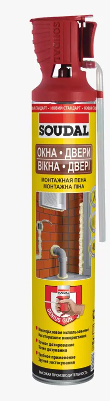 SOUDAL Монтажная пена Genius Gun 750 мл