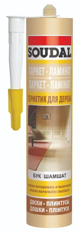 Паркетный Акриловый герметик Soudal, 300 мл