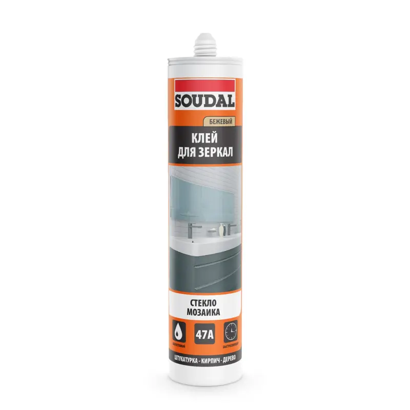 Soudal 47A Клей для зеркал  280 мл