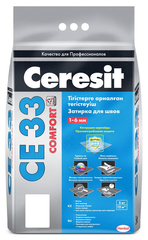 Ceresit CE 33 Comfort Затирка для швов, 2 кг