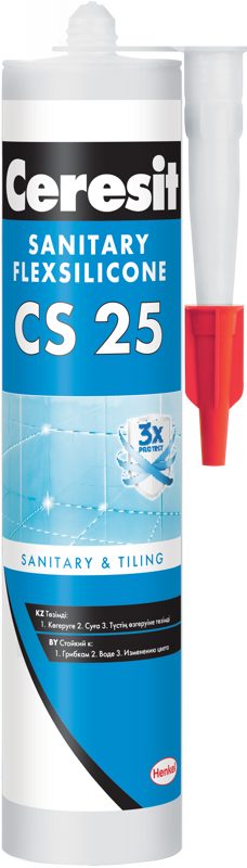 Ceresit CS 25 TP Санитарный силиконовый герметик, 280 мл