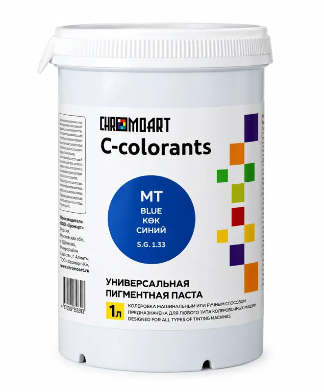 Универсальная пигментная паста CHROMART C-colorants MT «Синий», 1 л