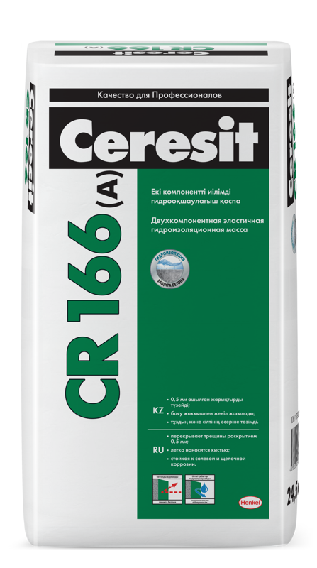 Ceresit CR166/24 Двухкомпонентная эластичная гидроизоляция комп. А, 24,5 кг