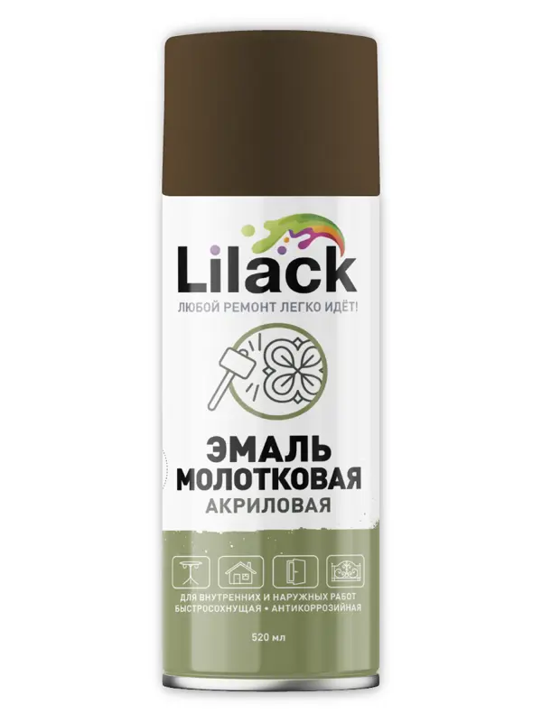 Lilack молотковая акриловая эмаль 520 мл