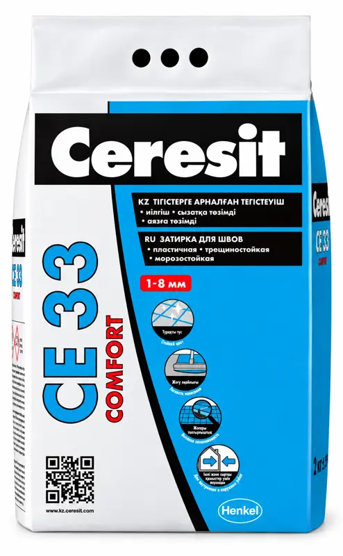 Ceresit CE 33 Comfort Затирка для швов, 2 кг