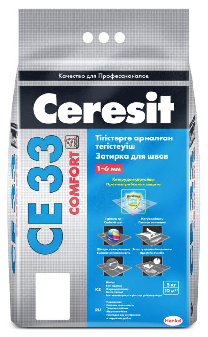 Ceresit  CE 33 Comfort затирка для узких швов до 6 мм, цвет: Кирпичный (Clinker), 2 кг